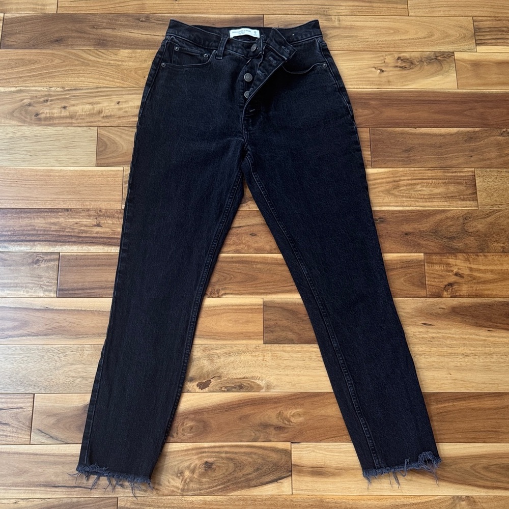 Abercrombie & Fitch High Rise Black Jeans